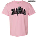 Lightning Mama Black Sequin Patch Comfort Colors T-Shirt Hoodie, Sweatshirt | GrindPrints.com