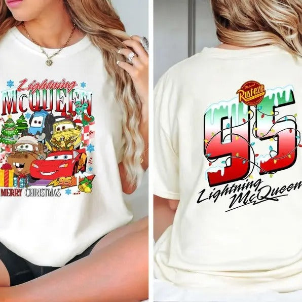 Lightning McQueen Shirt Shirt Cars Shirt Cars 2024 Shirt Christmasstyle{N002}2 T-Shirts, Hoodie, Sweatshirt