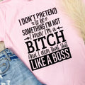 Like A Boss Graphic Tee Hoodie, Sweatshirt | GrindPrints.com