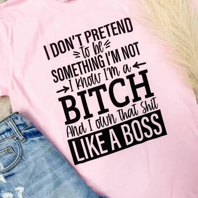 Like A Boss Graphic Tee Hoodie, Sweatshirt | GrindPrints.com