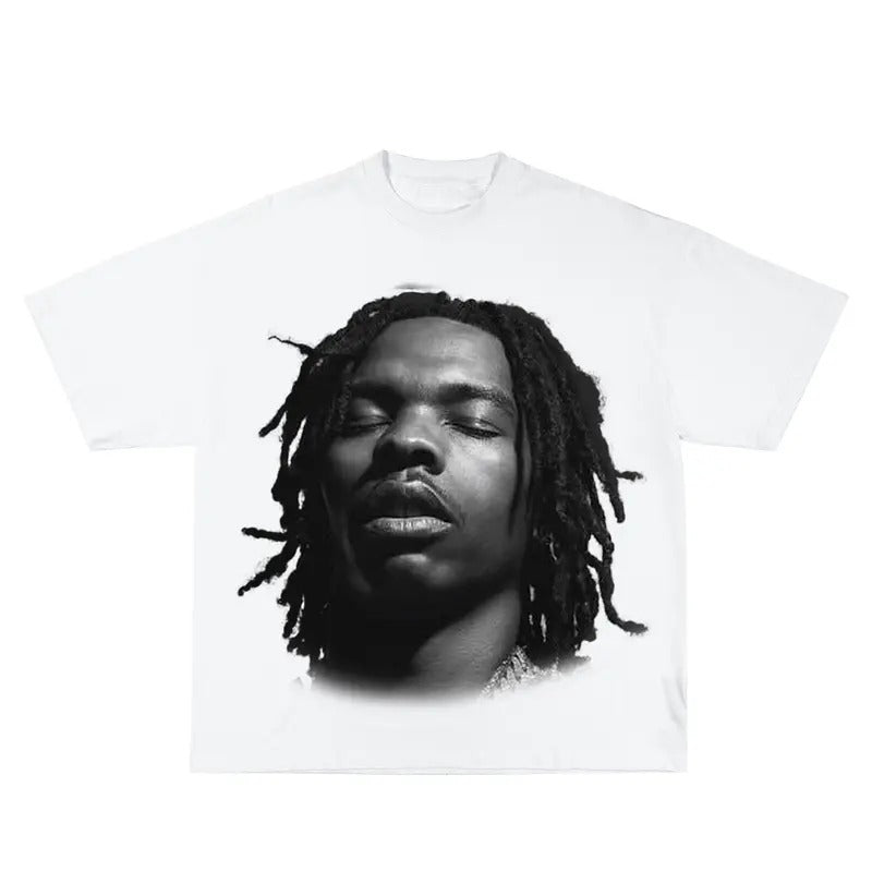 Lil Baby Inspired Vintage Graphic T-shirt Heavy Cotton Tee Basketball 90 s Styled Shirt Hiphop Vibes Y2K Aesthetic...