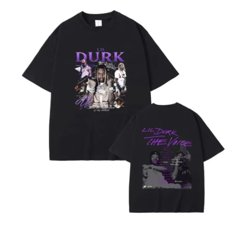 Lil Durk The Voice Unisex T-shirt, Vintage Rap tee shirt,  Cotton unisex Shirt, Gift for fan, Trendy shirt Hoodie, Sweatshirt