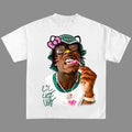 Lil Uziii Green Kitty Rap Tee Shirt Cute Y2k Shirt Top Womenswear Underwear Streetwear Hoodie, Sweatshirt | GrindPrints.com