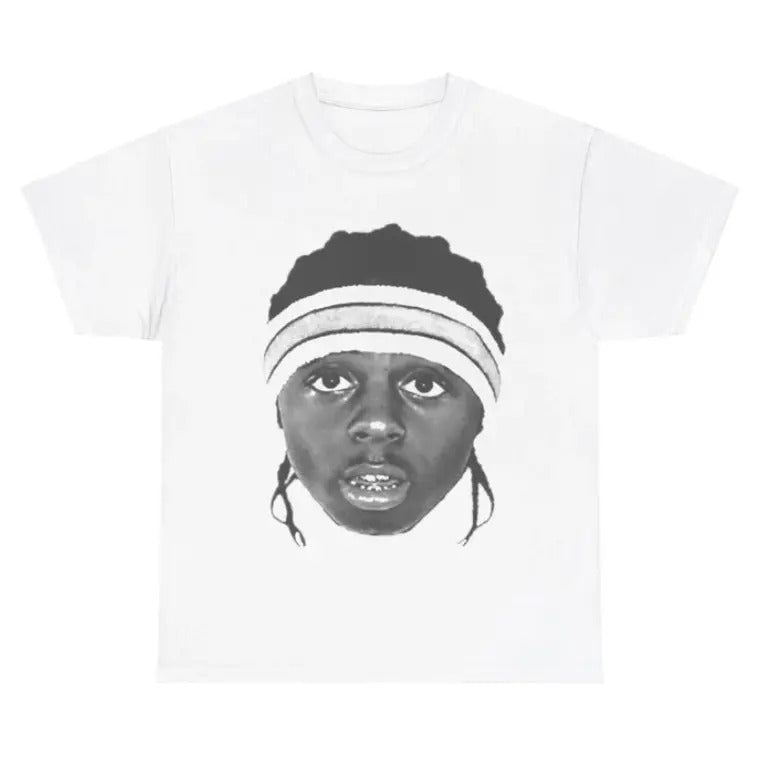 Lil Wayne Black White Rapper Graphic Tshirt Hoodie, Sweatshirt | GrindPrints.com