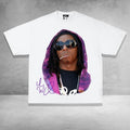 Lil Weezy Purple Rap Tee Big Face Streetwear Summer Casual Top Womenswear Hoodie, Sweatshirt | GrindPrints.com