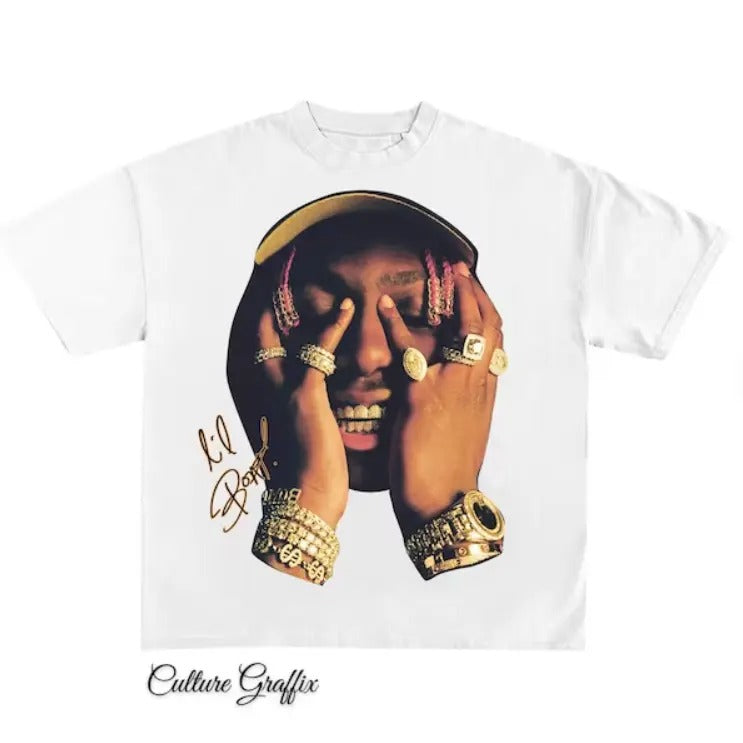 Lil Yachty Shirt, Vintage White Rap Tee, Hip Hop Hoodie, Sweatshirt | GrindPrints.com