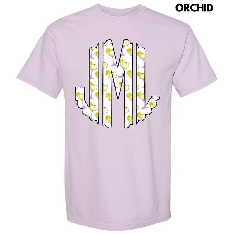 Lime Margaritas Monogram Comfort Colors T-Shirt 'NLB' Hoodie, Sweatshirt | GrindPrints.com