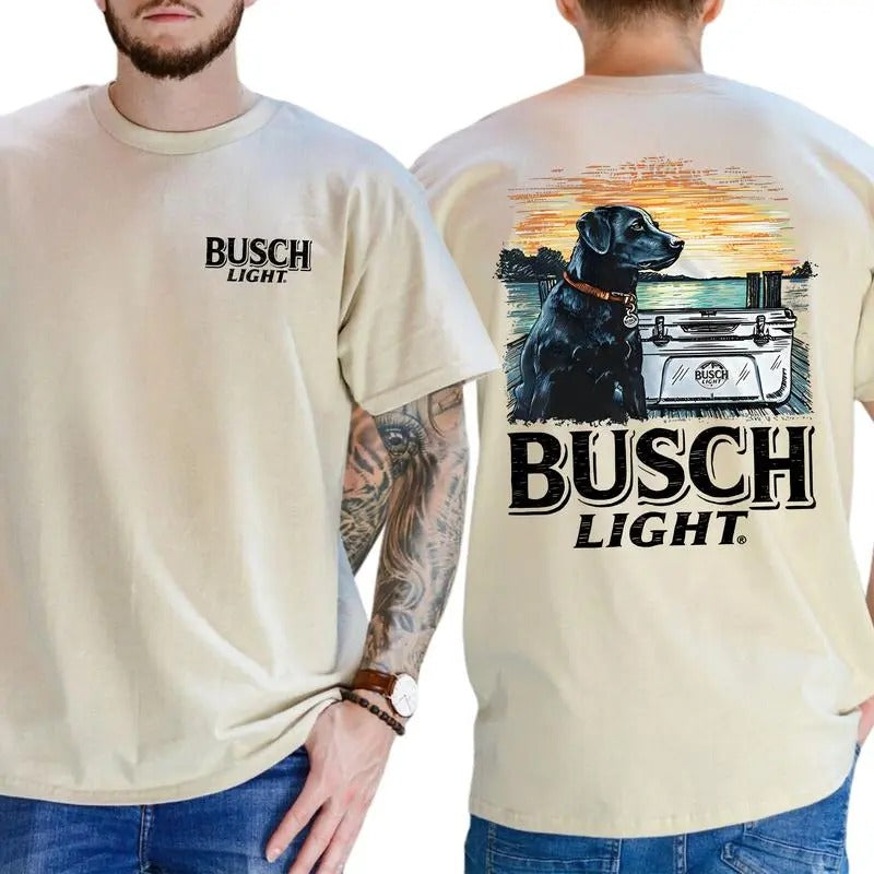 Limited Busch Light Men Best Friend 2-sided Shirt, Gift For Men, Classic, Menswear Hoodie, Sweatshirt | GrindPrints.com