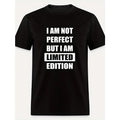 Limited Edition 5846 - Humorous Graphic Tee for Men - Short Sleeve, Black, Funny Quote, High-Quality Fabric, Casual Wear,...