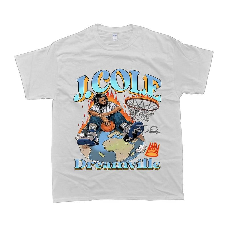 Limited J Cole Dreamville Vintage T-Shirt For Men For Women Clothing Fitted Hoodie, Sweatshirt | GrindPrints.com