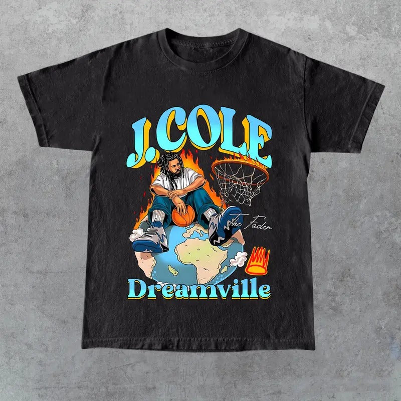 Limited J Cole Dreamville Vintage T-Shirt, Gift For Women and Man Unisex T-Shirt Hoodie, Sweatshirt | GrindPrints.com