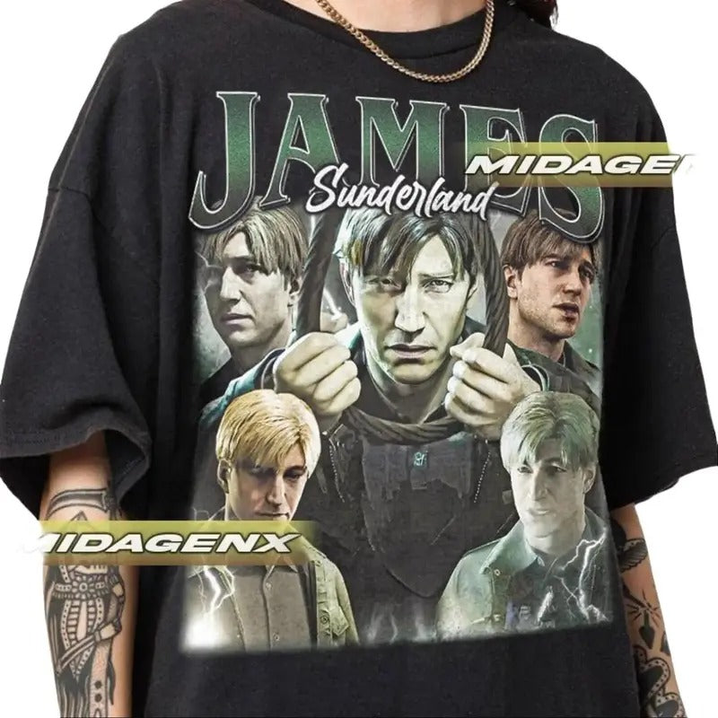 Limited James Sunderland Silent Hill 2 Vintage Silent Hill 2 Remake Man T-Shirts, Hoodie, Sweatshirt