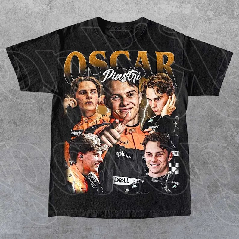 Limited Oscar Piastri Vintage T-Shirt Hoodie, Sweatshirt | GrindPrints.com