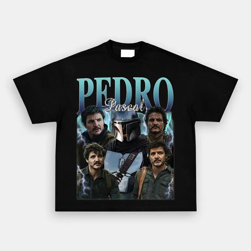 Limited Pedro Pascal Vintage Unisex Shirt, Actor Homage tee, 90s retro design graphic T-Shirt Ideal Gift for Him and Her...
