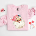 Limited Pink Santa Retro Christmas Sweatshirt, Pink Christmas Santa Claus Sweater for men and women not Comfort Colors...