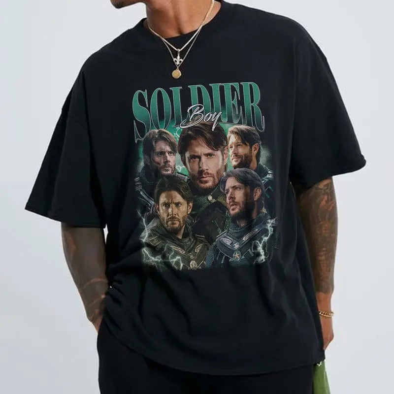 Limited Soldier Boy Vintage Unisex Shirt, Actor Homage tee, 90s retro design graphic T-Shirt, Ideal Gift for Him and Her...