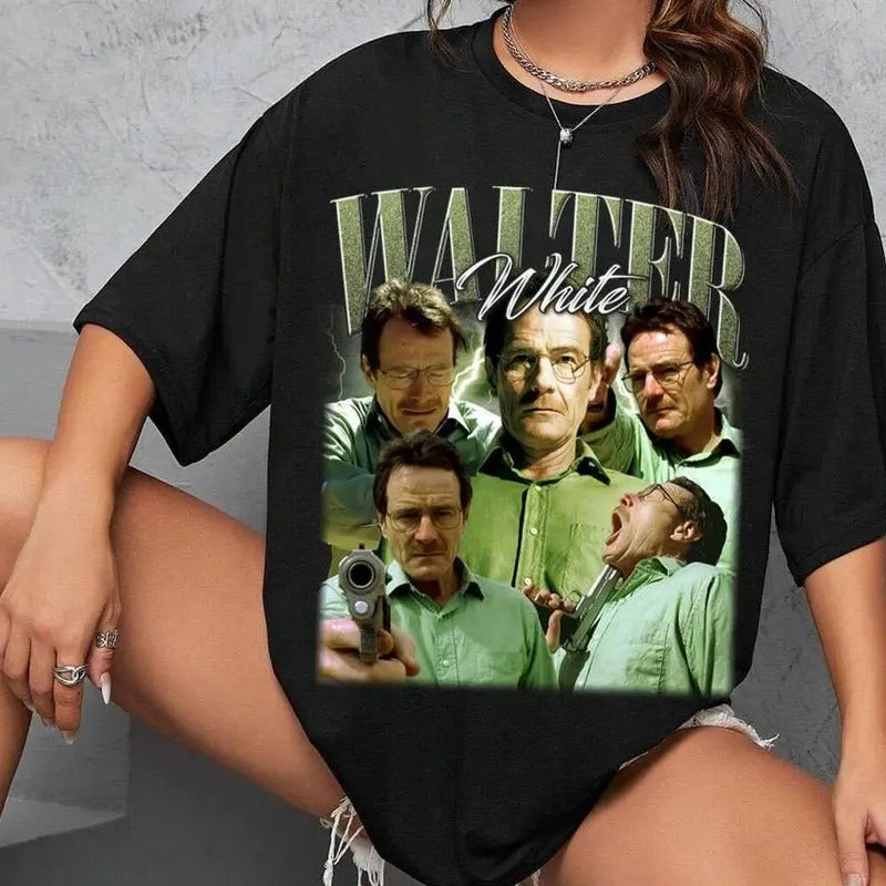 Limited Walter White Vintage T-Shirt, Gift For Women and Man Unisex T-Shirt Oversized Top Womenswear Original Hoodie,...
