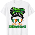 Little Miss Shenanigans St Patricks Day T-Shirt Hoodie, Sweatshirt | GrindPrints.com