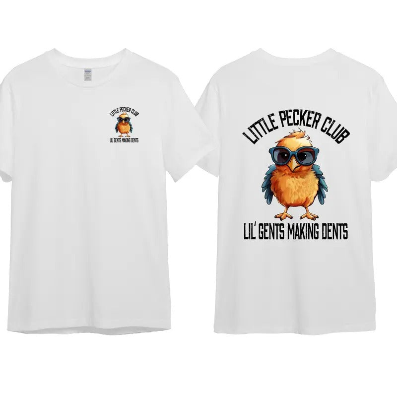 Little Pecker Club Men 2 side T-shirt Cotton Top Shortsleeve For Men For Women Hoodie, Sweatshirt | GrindPrints.com