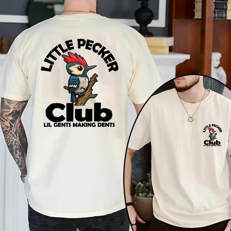 Little Pecker Club Unisex Cotton Tshirt - Sport Grey, Short Sleeve Hoodie, Sweatshirt | GrindPrints.com