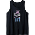 Live Laugh Lift Gym And Fitness For Women Tank Top Made in USA T-Shirts, Hoodie, Sweatshirt | GrindPrints.com