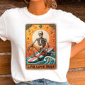 Live Love Surf Skull Tarot Tee Summer Live Love Surf Skeleton Tee Beach Tarot T-Shirt Hoodie, Sweatshirt | GrindPrints.com