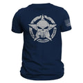 Live Without Limits US Skull Distressed Design With Flag on Sleeve Men's T-Shirt Hoodie, Sweatshirt | GrindPrints.com