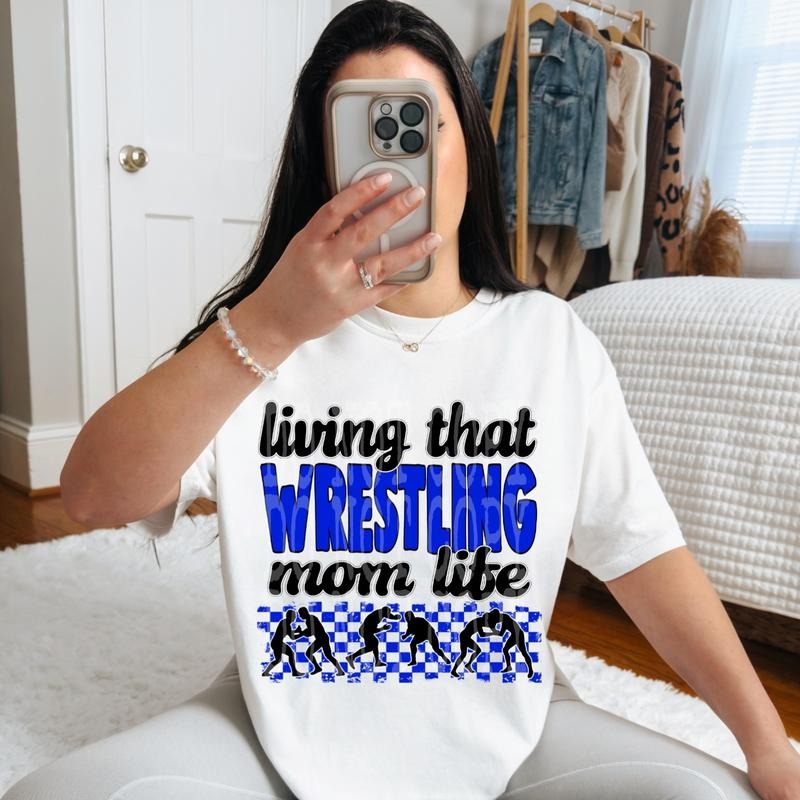 Living That Wrestling Mom Life DTF Transfers - THIS IS NOT A SHIRT Hoodie, Sweatshirt | GrindPrints.com