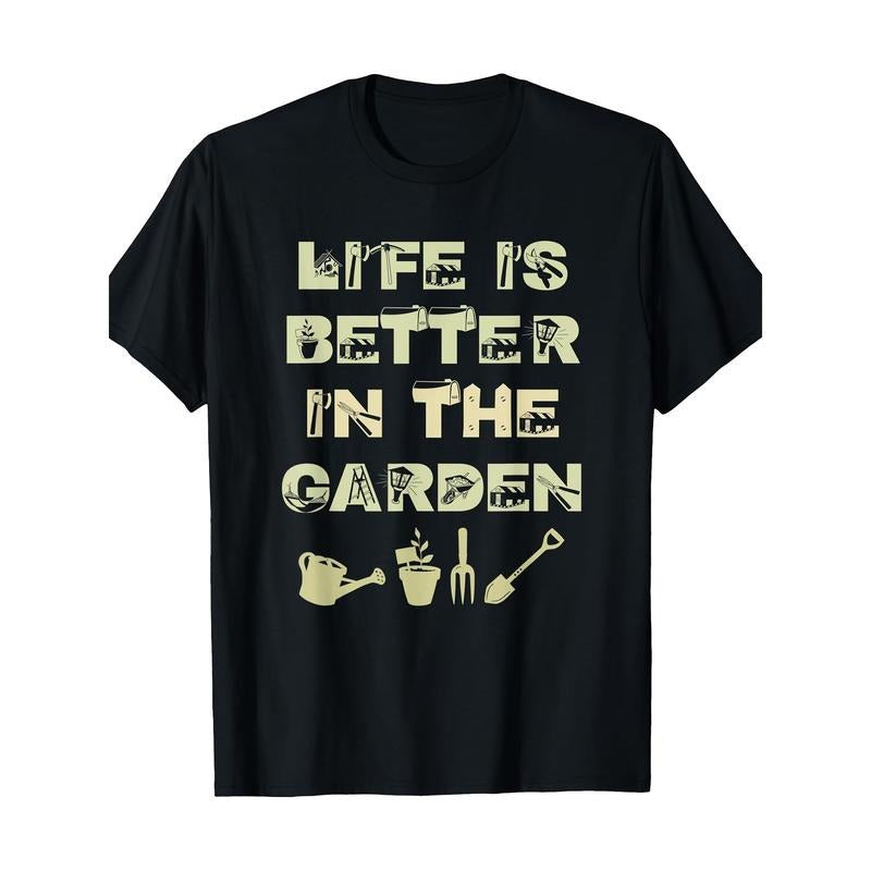 Living in the garden Better Love gardening Natural Plants T-shirt Made in USA Hoodie, Sweatshirt | GrindPrints.com