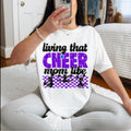 Living that Cheer Mom Life DTF Transfers - THIS IS NOT A SHIRT Hoodie, Sweatshirt | GrindPrints.com