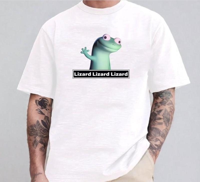 Lizard Lizard Lizard Shirt, Elio Lizard Meme Tee, Funny Weirdcore Y2K sweatshirt Aesthetic Gift Hoodie | GrindPrints.com