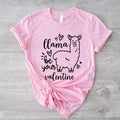 Llama Be Your Valentine Shirt, Cute Love T-shirt, Llama Lovers Valentine Gift Tee, Gift For Girlfriend, Valentine Llama...