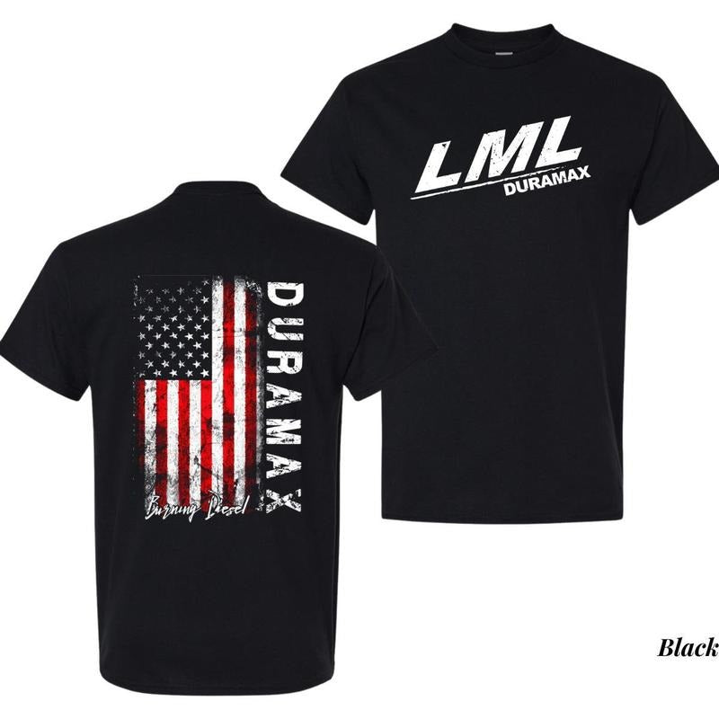 Lml Duramax American Flag T Shirt Cotton Fabic Soft Top Daily T-Shirts, Hoodie, Sweatshirt