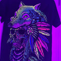 Lobo calavera sizes small t-shirt Cotton Black Hoodie, Sweatshirt | GrindPrints.com