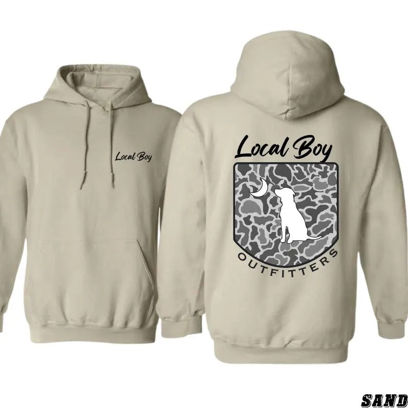 Local Boy Outfitters Hoodie - Classic Camouflage D_413 , Multiple Colorways - Full Size Range T-Shirts, Sweatshirt
