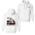 Local Boy Outfitters Hoodie - Featuring a stylish hunting dog on the trail, this Unisex hoodie is perfect for nature...
