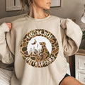 Local Boy Vintage Oldchool Camo Pattern Crewneck Sweatshirt, Camo Dog with Moon Shirt, Camo Hunting Lovers, Outdoors...