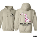 Local Girl Pink Camoflage Dog and Moon 2 sides Unisex Hoodie - Sweater - T-shirt Sweatshirt | GrindPrints.com