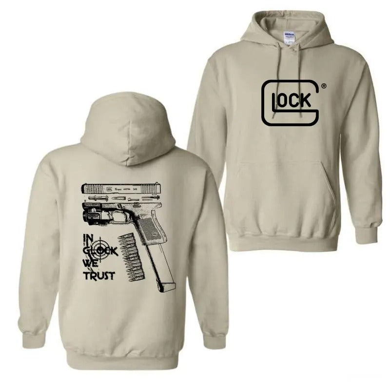 Lock In Glock We Trust Double Side Hoodie, Disassembly Glock Hoodie, Glock Hoodie, Unisex Classic Cotton Tee, For Men,...