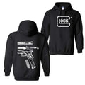 Lock In Glock We Trust Double Side Hoodie, Disassembly Hoodie, Glock Hoodie, Unisex Classic Cotton Tee, For Men, For...