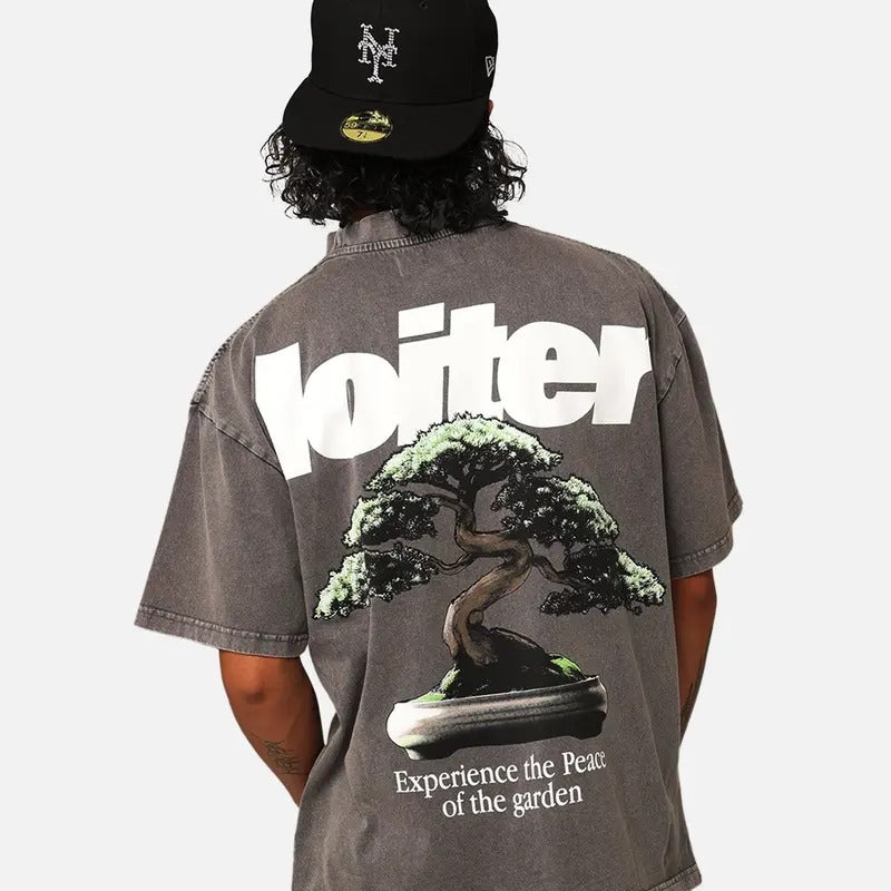 Loiter Bonsai Vintage T-Shirt Charcoal Trending Movie T shirt Vintage 90s T-shirt gift for Movie fans gift for him gift...