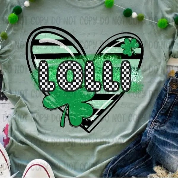 Lolli Clover Heart DTF Transfers - THIS IS NOT A SHIRT Hoodie, Sweatshirt | GrindPrints.com