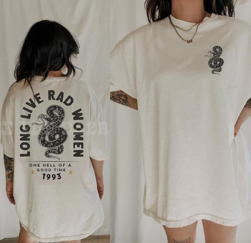 Long Live Rad Women Tee, Trendy aesthetic boho tee, feminist girl power shirt Hoodie, Sweatshirt | GrindPrints.com