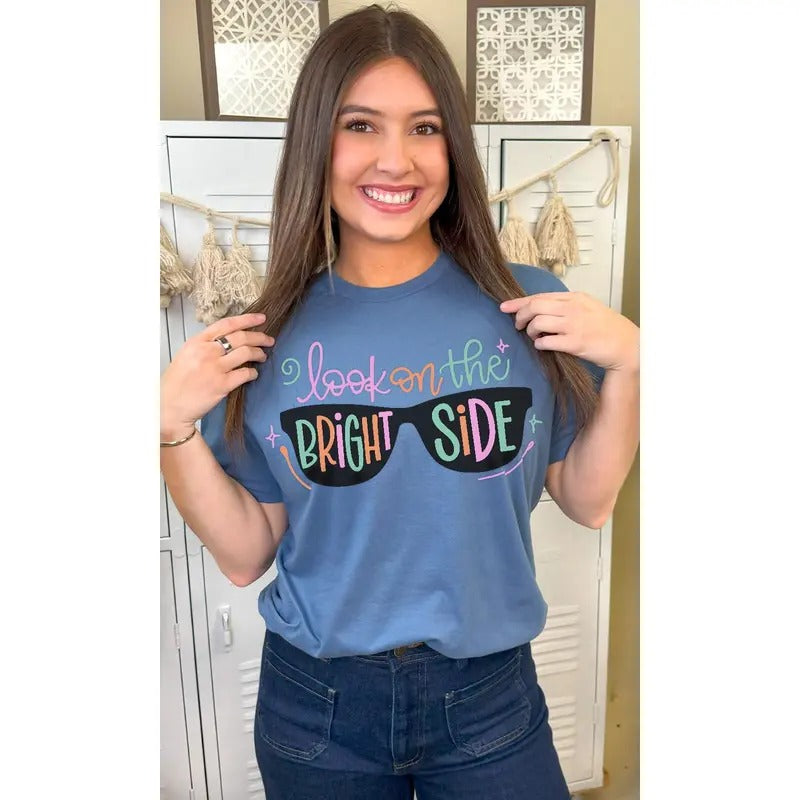Look On The Bright Side Graphic T-Shirt Hoodie, Sweatshirt | GrindPrints.com
