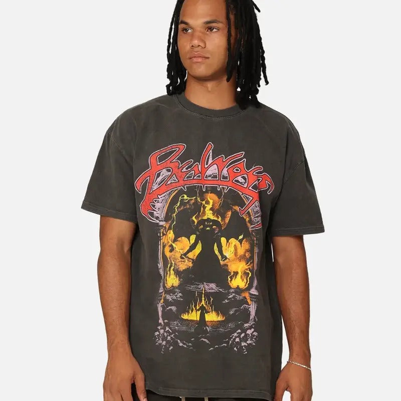 Lord Of The Rings Balrog Vintage T-Shirt Sweatshirt Trending Movie Shirt Menswear Streetwear Movie Fans Casual Crewneck...