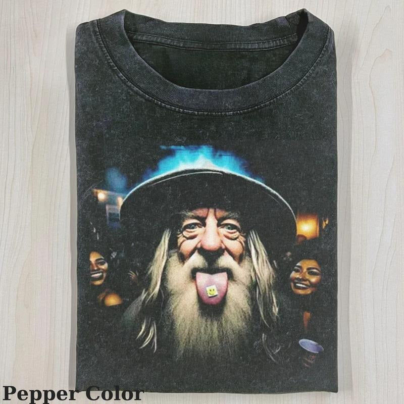 Lord of the Rings Vintage Tee, Galdalf T-Shirt, Meme Cringe Funny Dumb Shirts, Unisex Movie Shirt Menswear Womenswear...