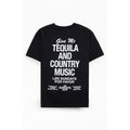 Los Sundays Men's Black The Tequila & Country Music T-Shirt Hoodie, Sweatshirt | GrindPrints.com