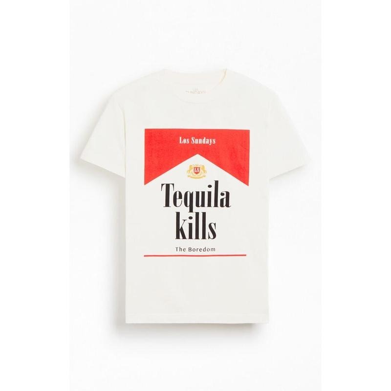 Los Sundays Men's Tequila Kills T-Shirt - Multicolor Hoodie, Sweatshirt | GrindPrints.com