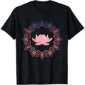 Lotus Mandala Circle | Spiritual Yoga T-Shirt Made in USA Hoodie, Sweatshirt | GrindPrints.com