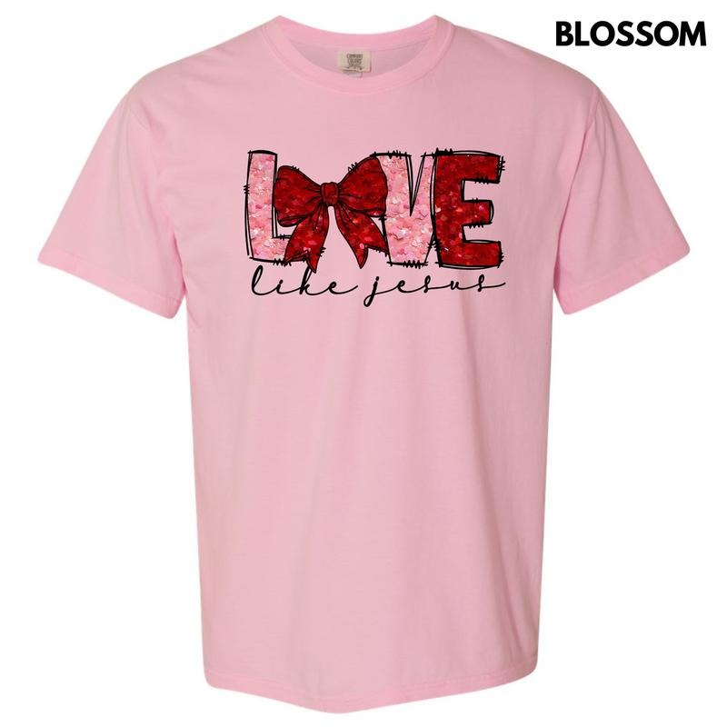Love Like Jesus Faux Glitter Comfort Colors T-Shirt 'NLB' Hoodie, Sweatshirt | GrindPrints.com